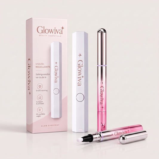 Glowiva startsæt: One Step Gel Pen, UV/LED-lampe og æske