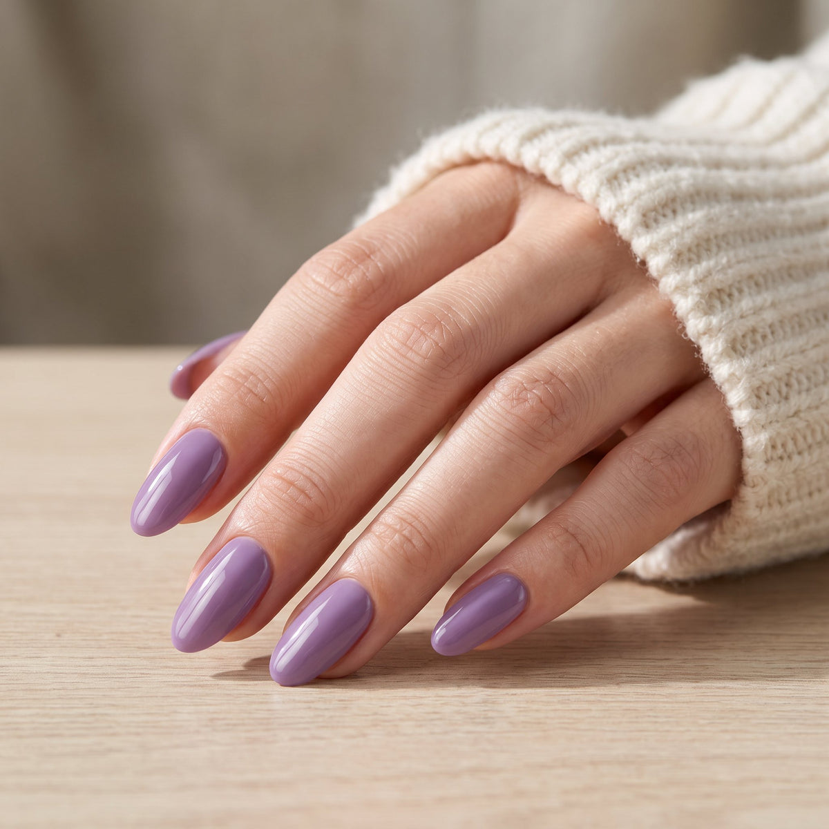 Naglar målade i #08 Lilac Mauve